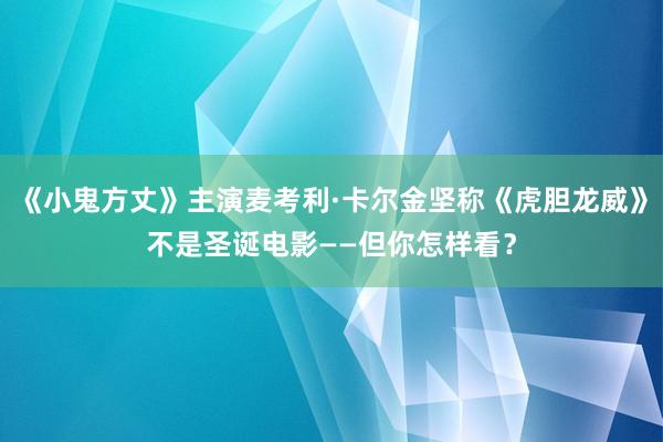 《小鬼方丈》主演麦考利·卡尔金坚称《虎胆龙威》不是圣诞电影——但你怎样看？